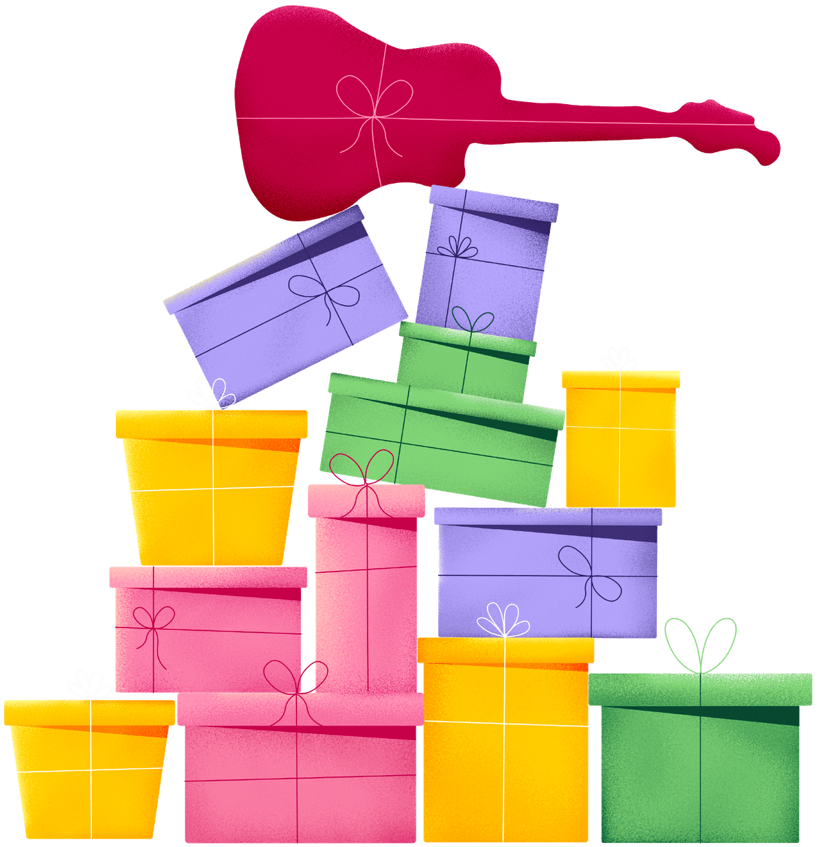 Pile de cadeaux animée